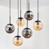Gastor Lámparas suspendidas, Luminarias esféricas, Lámparas colgantes Colores ámbar, Ahumado, 6 luces