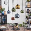 Koyoto Lámparas suspendidas, Luminarias esféricas, Lámparas colgantes Azul, dorado, Verde, Color cobre, 6 luces