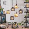 Koyoto Lámparas suspendidas, Luminarias esféricas, Lámparas colgantes Colores ámbar, Ahumado, 6 luces