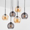 Koyoto Lámparas suspendidas, Luminarias esféricas, Lámparas colgantes Colores ámbar, Ahumado, 6 luces