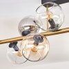 Koyoto Plafones, Luminarias esféricas dorado, Negro, 10 luces