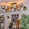 Gastor Plafones, Luminarias esféricas dorado, Negro, 10 luces