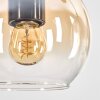 Koyoto Lámparas suspendidas, Luminarias esféricas, Lámparas colgantes Crudo, Negro, 4 luces