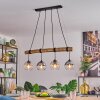 Koyoto Lámparas suspendidas, Luminarias esféricas, Lámparas colgantes Crudo, Negro, 4 luces