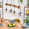 Koyoto Lámparas suspendidas, Luminarias esféricas, Lámparas colgantes Crudo, Negro, 4 luces