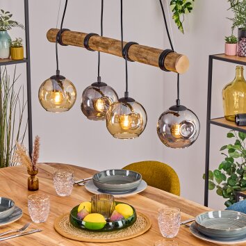 Ripoll Lámparas suspendidas, Luminarias esféricas, Lámparas colgantes Crudo, Negro, 4 luces Ripoll Lámparas suspendidas, Luminarias esféricas, Lámparas colgantes Crudo, Negro, 4 luces