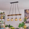 Ripoll Lámparas suspendidas, Luminarias esféricas, Lámparas colgantes Crudo, Negro, 4 luces