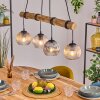 Koyoto Lámparas suspendidas, Luminarias esféricas, Lámparas colgantes Crudo, Negro, 4 luces