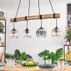 Koyoto Lámparas suspendidas, Luminarias esféricas, Lámparas colgantes Crudo, Negro, 4 luces