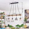 Koyoto Lámparas suspendidas, Luminarias esféricas, Lámparas colgantes Crudo, Negro, 4 luces