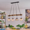 Koyoto Lámparas suspendidas, Luminarias esféricas, Lámparas colgantes Crudo, Negro, 4 luces