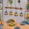 Koyoto Lámparas suspendidas, Luminarias esféricas, Lámparas colgantes Crudo, Negro, 4 luces