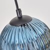 Koyoto Lámparas suspendidas, Luminarias esféricas, Lámparas colgantes Crudo, Negro, 4 luces