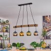 Koyoto Lámparas suspendidas, Luminarias esféricas, Lámparas colgantes Crudo, Negro, 4 luces
