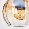 Koyoto Lámparas suspendidas, Luminarias esféricas, Lámparas colgantes Crudo, Negro, 5 luces