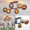 Koyoto Plafones, Luminarias esféricas Azul, dorado, Verde, Color cobre, 6 luces