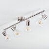 Saire Plafones, Spot techo Cromo, Níquel-mate, 4 luces