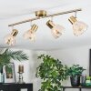 Saire Plafones, Spot techo Cromo, Latón, 4 luces