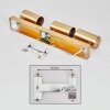 Javel Plafones, Spot techo dorado, 3 luces
