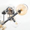 Koyoto Plafones, Luminarias esféricas Colores ámbar, Transparente, Ahumado, 8 luces