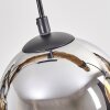 Koyoto Lámparas suspendidas, Luminarias esféricas, Lámparas colgantes Crudo, Negro, 4 luces