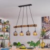 Koyoto Lámparas suspendidas, Luminarias esféricas, Lámparas colgantes Crudo, Negro, 4 luces