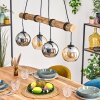 Koyoto Lámparas suspendidas, Luminarias esféricas, Lámparas colgantes Crudo, Negro, 4 luces