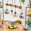 Koyoto Lámparas suspendidas, Luminarias esféricas, Lámparas colgantes Crudo, Negro, 4 luces