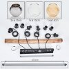 Koyoto Lámparas suspendidas, Luminarias esféricas, Lámparas colgantes Crudo, Negro, 4 luces