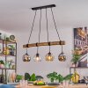 Koyoto Lámparas suspendidas, Luminarias esféricas, Lámparas colgantes Crudo, Negro, 4 luces