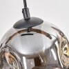 Ripoll Lámparas suspendidas, Luminarias esféricas, Lámparas colgantes Crudo, Negro, 4 luces