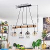Ripoll Lámparas suspendidas, Luminarias esféricas, Lámparas colgantes Crudo, Negro, 4 luces