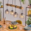 Ripoll Lámparas suspendidas, Luminarias esféricas, Lámparas colgantes Crudo, Negro, 4 luces
