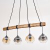 Ripoll Lámparas suspendidas, Luminarias esféricas, Lámparas colgantes Crudo, Negro, 4 luces