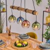 Koyoto Lámparas suspendidas, Luminarias esféricas, Lámparas colgantes Crudo, Negro, 4 luces