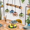 Koyoto Lámparas suspendidas, Luminarias esféricas, Lámparas colgantes Crudo, Negro, 4 luces