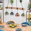Koyoto Lámparas suspendidas, Luminarias esféricas, Lámparas colgantes Crudo, Negro, 4 luces