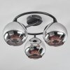 Koyoto Plafones, Luminarias esféricas Cromo, Ahumado, 3 luces
