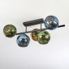 Koyoto Plafones, Luminarias esféricas Azul, dorado, Verde, 5 luces