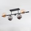 Chehalis Plafones, Luminarias esféricas Negro, 5 luces