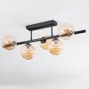 Chehalis Plafones, Luminarias esféricas Negro, 5 luces