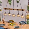 Koyoto Lámparas suspendidas, Luminarias esféricas, Lámparas colgantes Crudo, Negro, 5 luces