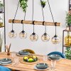 Koyoto Lámparas suspendidas, Luminarias esféricas, Lámparas colgantes Crudo, Negro, 5 luces