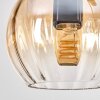 Koyoto Lámparas suspendidas, Luminarias esféricas, Lámparas colgantes Crudo, Negro, 5 luces