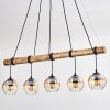 Koyoto Lámparas suspendidas, Luminarias esféricas, Lámparas colgantes Crudo, Negro, 5 luces