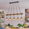 Koyoto Lámparas suspendidas, Luminarias esféricas, Lámparas colgantes Crudo, Negro, 5 luces