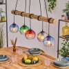 Koyoto Lámparas suspendidas, Luminarias esféricas, Lámparas colgantes Crudo, Negro, 5 luces