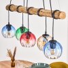 Koyoto Lámparas suspendidas, Luminarias esféricas, Lámparas colgantes Crudo, Negro, 5 luces