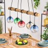 Koyoto Lámparas suspendidas, Luminarias esféricas, Lámparas colgantes Crudo, Negro, 5 luces