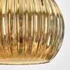 Koyoto Lámparas suspendidas, Luminarias esféricas, Lámparas colgantes Crudo, Negro, 4 luces